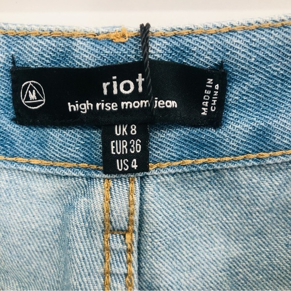Miss guided riot women’s mom, jeans new tags, medium blue size 4 - Picture 8 of 16